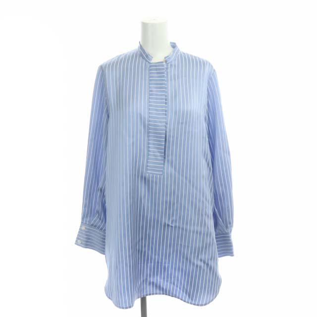 モガ Moga ワンピース ミニ ブライトストライプ 長袖 2 水色 ホワイト Ao Os レディース 170 ベクトルパーク