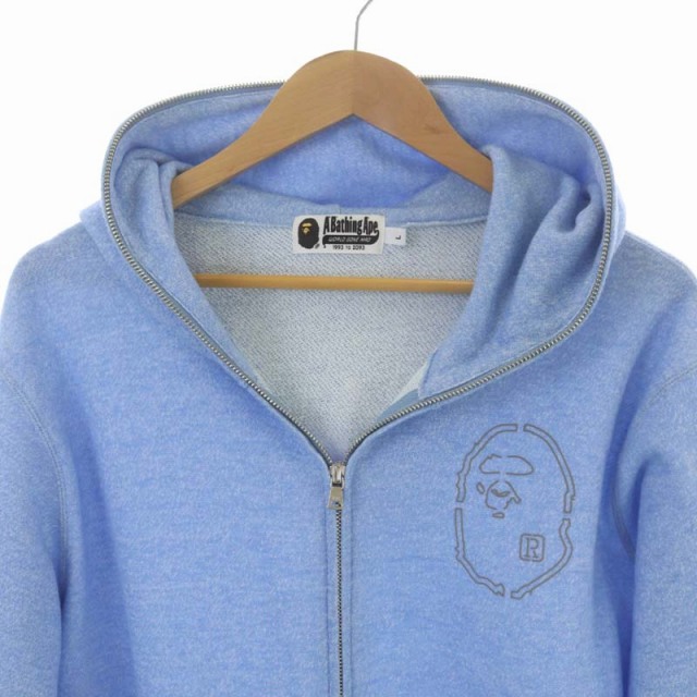 アベイシングエイプ A BATHING APE コットン ダブルジップ パーカー  