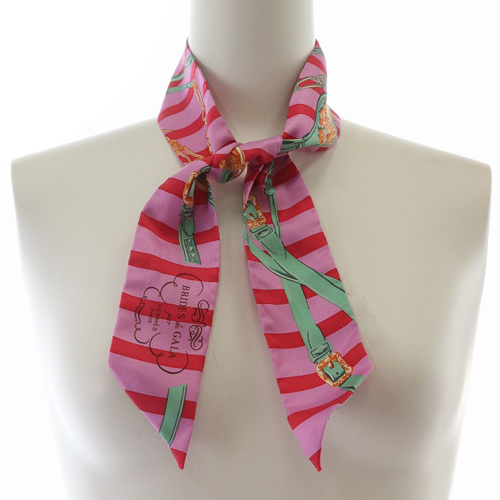 美品 エルメス ツイリー 正規品 スカーフ 式典用馬勒 シルク ボーダー 楽天市場】エルメス HERMES スカーフ ツイリー BRIDES de GALA