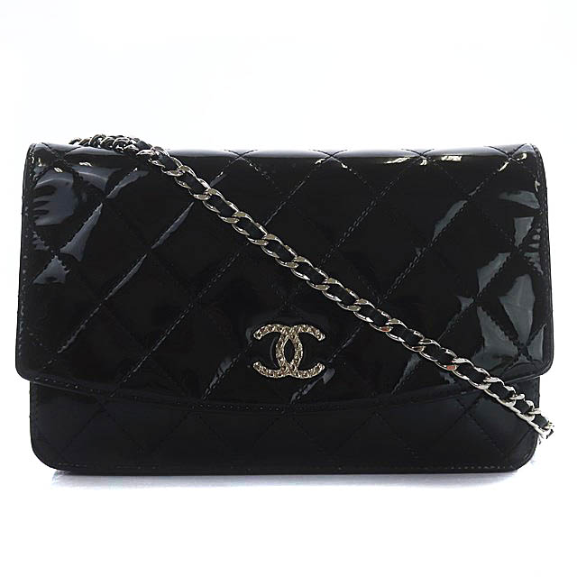 シャネル CHANEL マトラッセ ブリリアント ココマーク パテントレザー 
