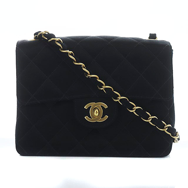 CHANEL 希少 サテン ミニマトラッセ 6連チェーン ラインストーン CHANEL （新品・未使用品）シャネル ラインストーン ココマーク