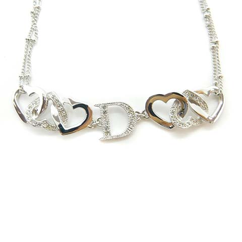 クリスチャンディオール Christian Dior Dロゴビジューブレスレット