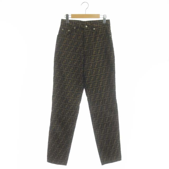 フェンディ FENDI jeans ズッカ柄 テーパードパンツ 5ポケット I43 29 