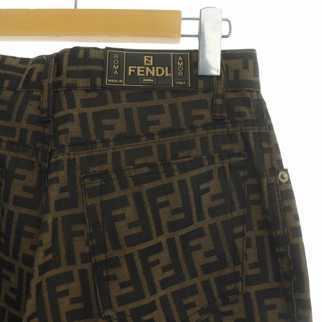 フェンディ FENDI jeans ズッカ柄 テーパードパンツ 5ポケット I43 29 