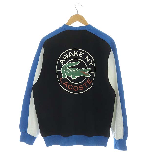 ラコステ LACOSTE AWAKE NY カラーブロッククルーネックスウェット 