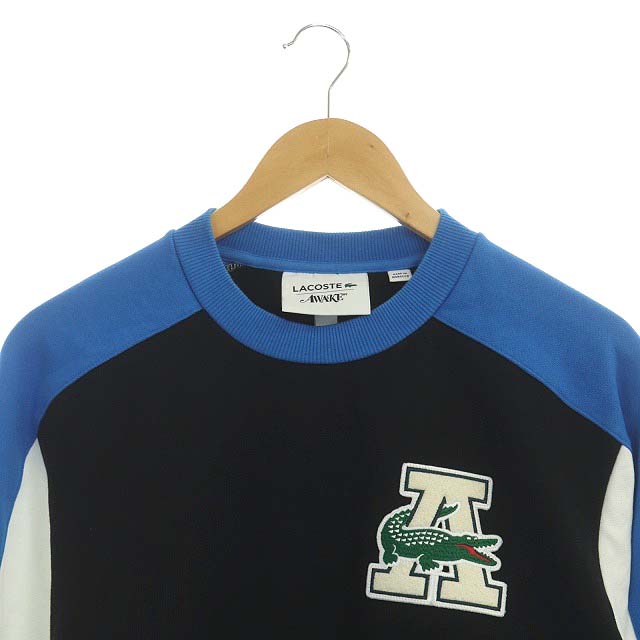 ラコステ LACOSTE AWAKE NY カラーブロッククルーネックスウェット 