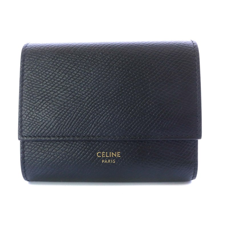 新品未使用　セリーヌ　トリフォールド　折財布 CELINE セリーヌ 二つ折り財布 Small Torifold Wallet スモール