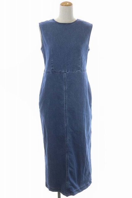 テンセルデニムワンピース ノースリーブ Dropit Fm