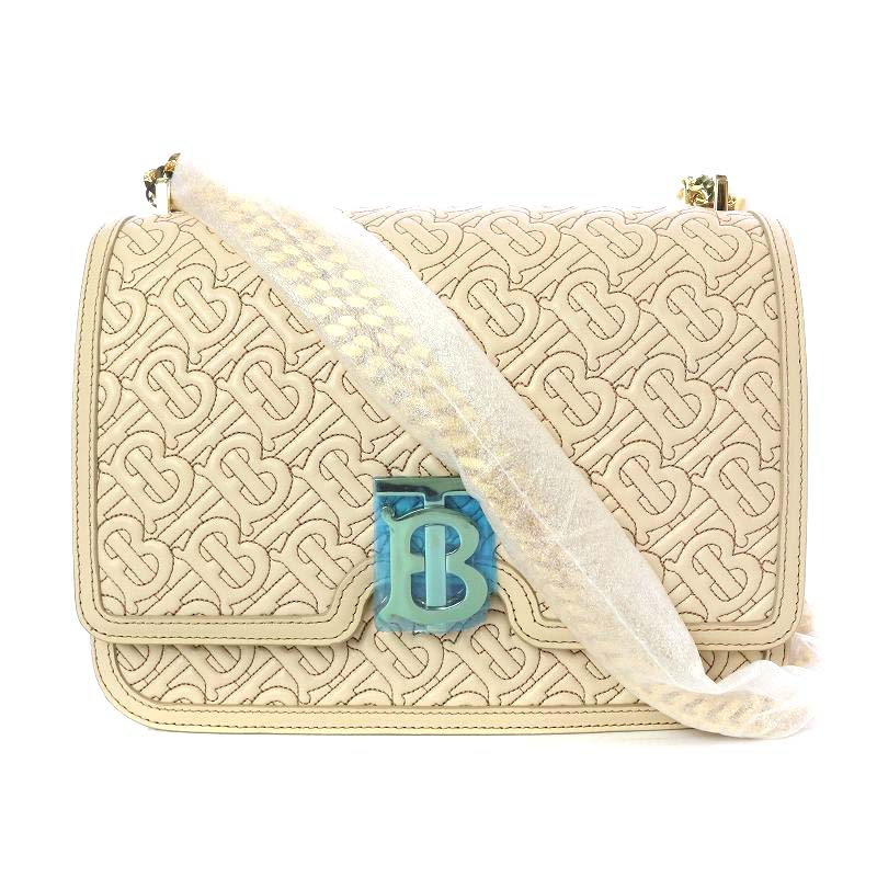 未使用品 バーバリー BURBERRY ミディアム キルティングモノグラム 