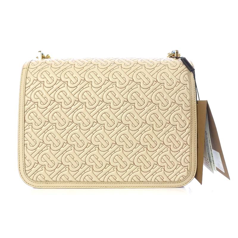 未使用品 バーバリー BURBERRY ミディアム キルティングモノグラム 