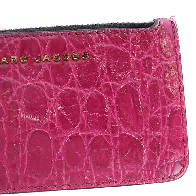 【新品】THE MARC JACOBS ピンクキーケース マークジェイコブス MARC JACOBS キーケース 小物入れ クロコ型押し