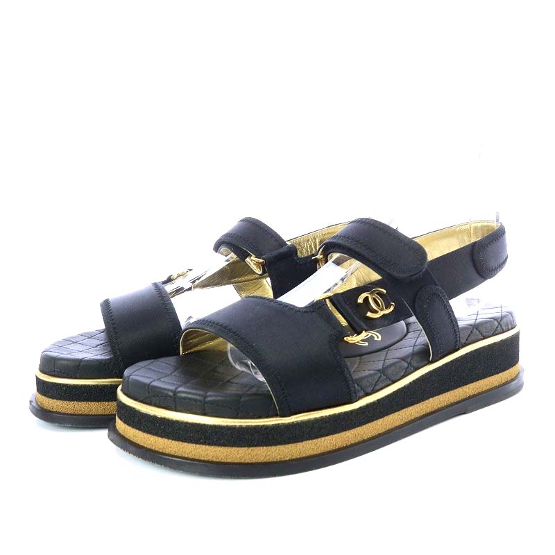 シャネル CHANEL ゲート No.5 ココマーク スポーツサンダル 