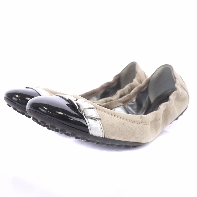 TOD'S フラットシューズ ベージュ 秋田店 ★TOD'S★フラットシューズ/34.5サイズ/ピンクベージュ フラットシューズ/バレエシューズ