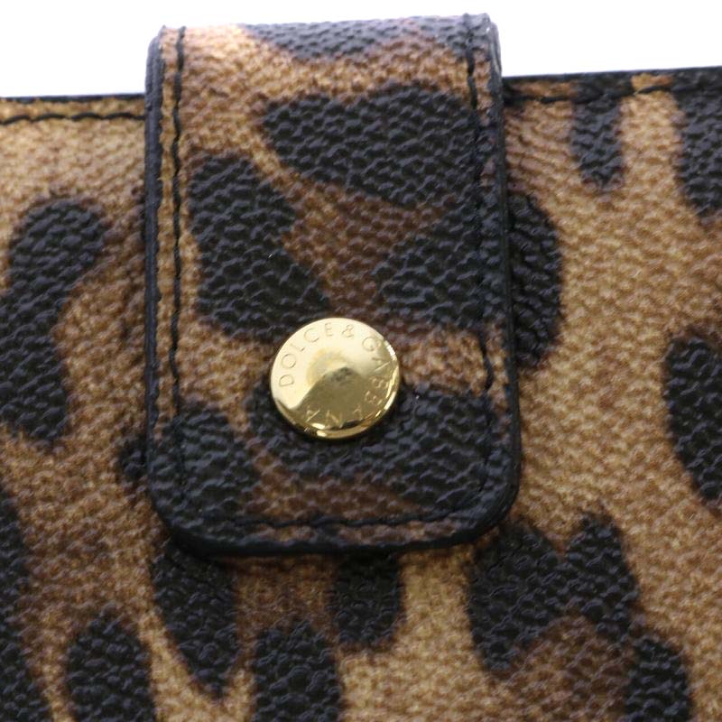 DOLCE & GABBANA ヒョウ柄 二つ折り財布