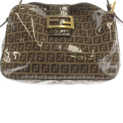 フェンディ FENDI マンマバケット ズッカ柄ズッキーノ エナメル レザー