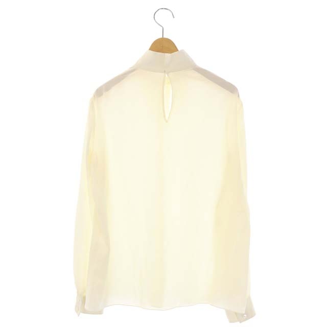 セリーヌ CELINE Hedi Slimane HIGH-COLLAR GATHERED BLOUSE 