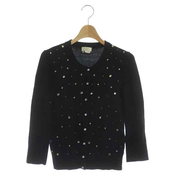 ケイトスペード KATE SPADE ビジューニット カーディガン 七分袖 