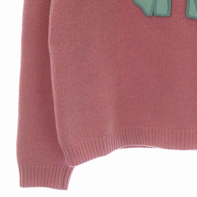 グッチ GUCCI キャット パッチ ウール ニット セーター 長袖 プル  