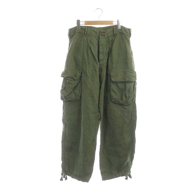 ポールスミス PAUL SMITH 20SS リネン100% カーゴパンツ バルーン 