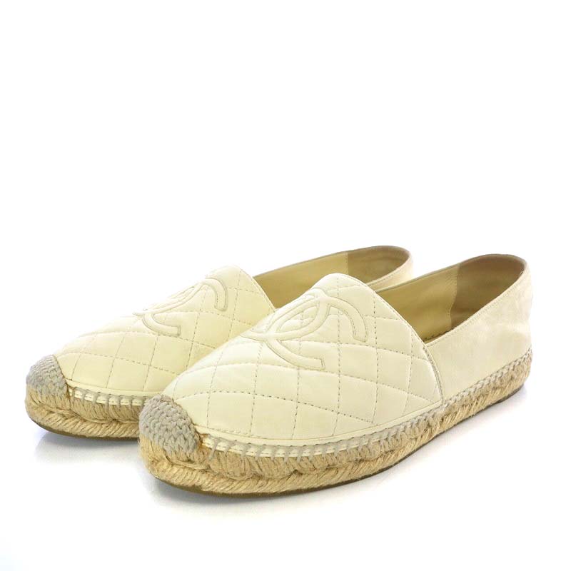 シャネル CHANEL シューズ スリッポン マトラッセ ココマーク 