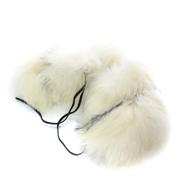 ミュウミュウ miumiu ティペット マフラー ブルーフォックスファー TU  