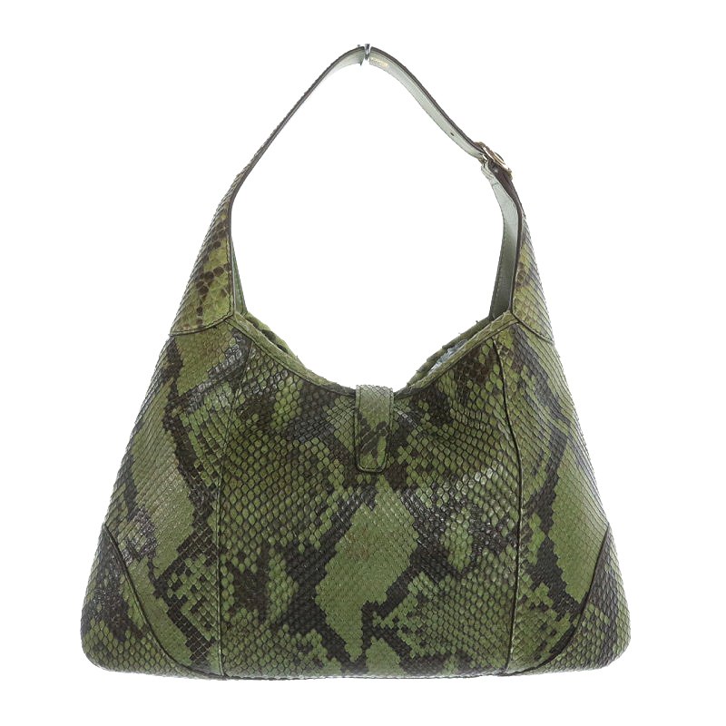 グッチ GUCCI ジャッキー ワンショルダーバッグ パイソン型押し レザー