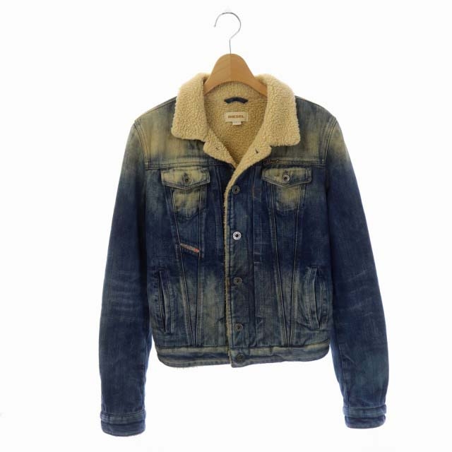 ディーゼル DIESEL デニムジャケット Gジャン ジージャン 裏ボア S 青 