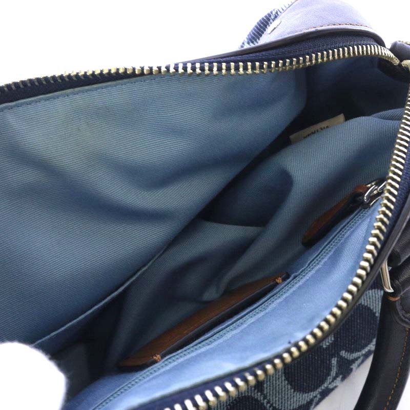 コーチ COACH ミニ ベネット サッチェル デニム シグネチャー ボストン 