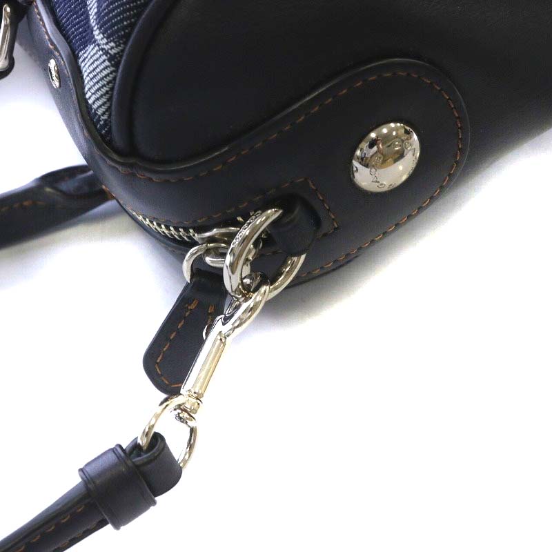 コーチ COACH ミニ ベネット サッチェル デニム シグネチャー ボストン