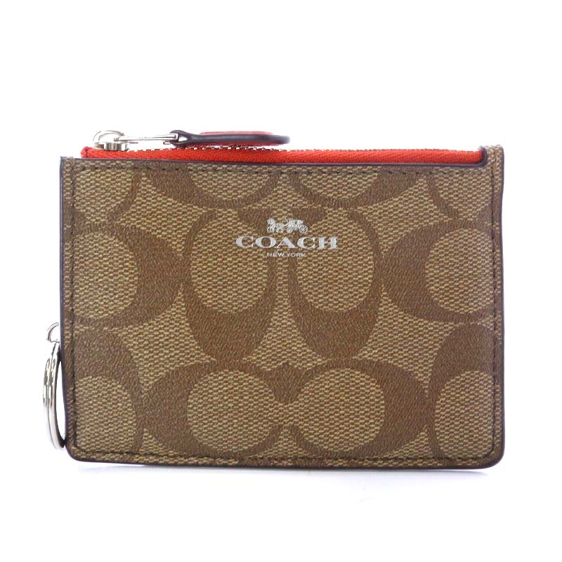 COACH ブラウンキャンバスポーチ 収納袋付き 楽天市場】K COACH 美品 コスメポーチ 52528 シグネチャー
