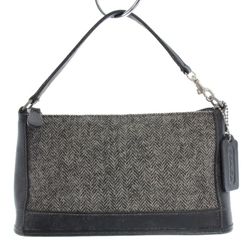 コーチ COACH ワンショルダーバッグ ハンドバッグ ウール レザー 