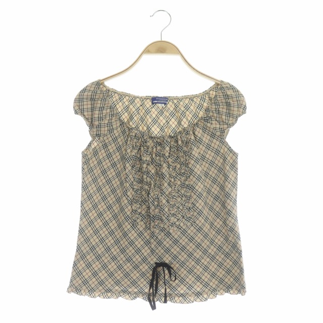 バーバリーブルーレーベル BURBERRY BLUE LABEL ノバチェック フリル 