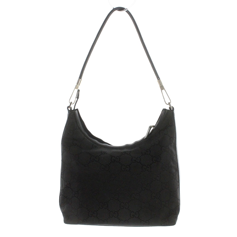 グッチ GUCCI ワンショルダーバッグ GG柄 ナイロン 黒 ブラック 28335 