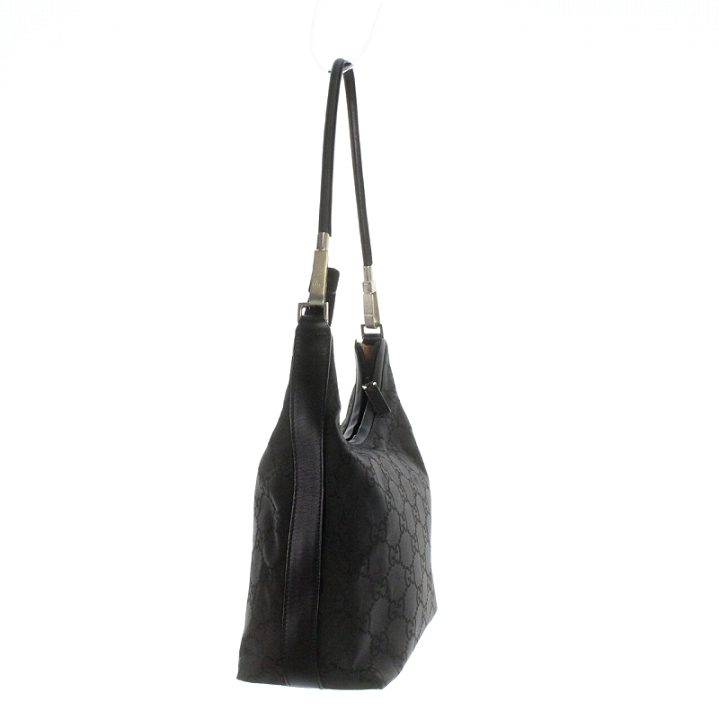 グッチ GUCCI ワンショルダーバッグ GG柄 ナイロン 黒 ブラック 28335 