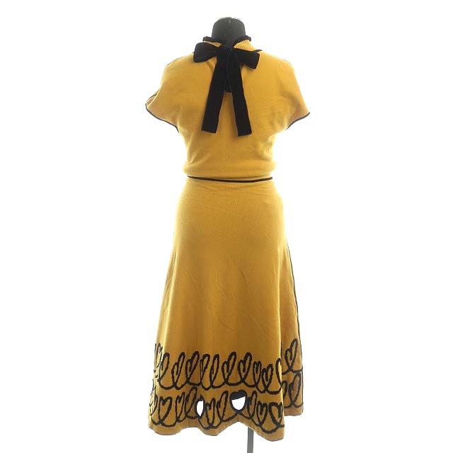 フェンディ FENDI Scribbled heart sweater dress ニットワンピース 