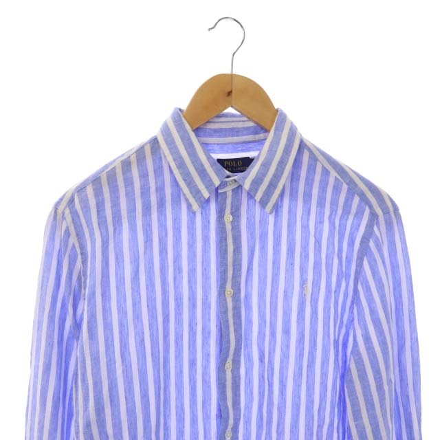 ポロ ラルフローレン POLO RALPH LAUREN リネン ストライプ 長袖シャツ