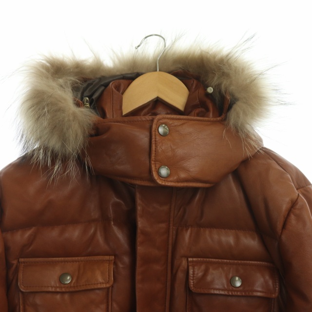 ポールスミス PAUL SMITH PS レザージャケット ダウンジャケット 羊革 