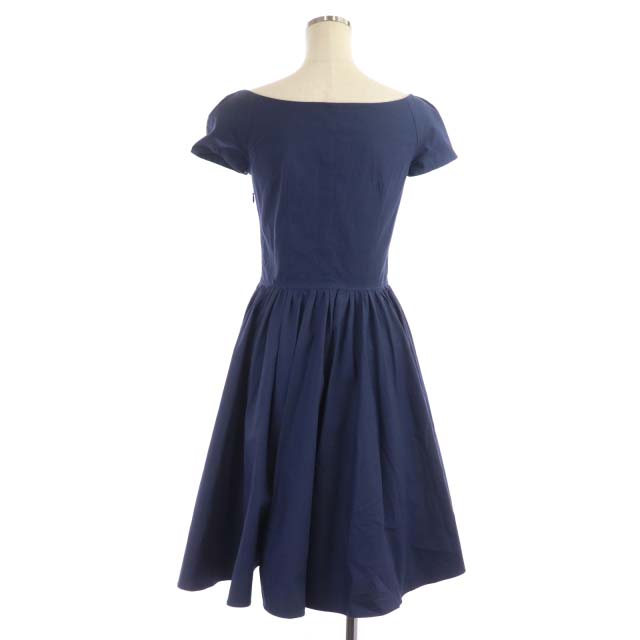 プラダ PRADA ワンピース ひざ丈 ジップアップ フロントジップ 半袖 36  