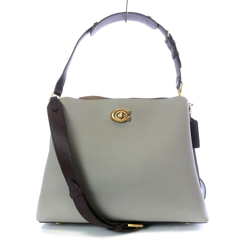 コーチ COACH ウィロウ ショルダーバッグ カラーブロック ハンドバッグ 