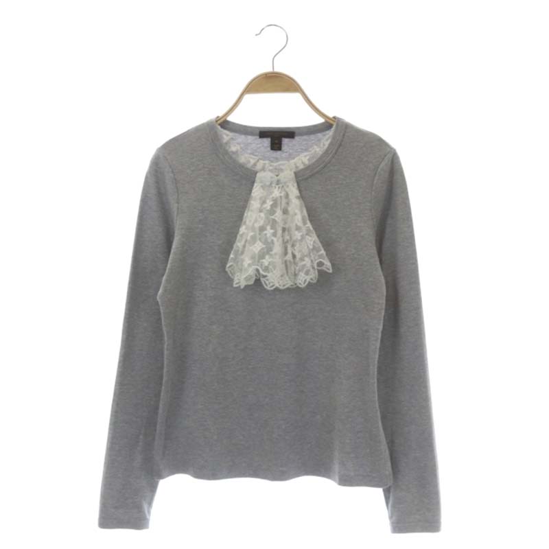 【美品】LOUIS VUITTON モノグラム カットソー　レース 切り替え ルイヴィトン LOUIS VUITTON モノグラム レース 切り替え カットソー T