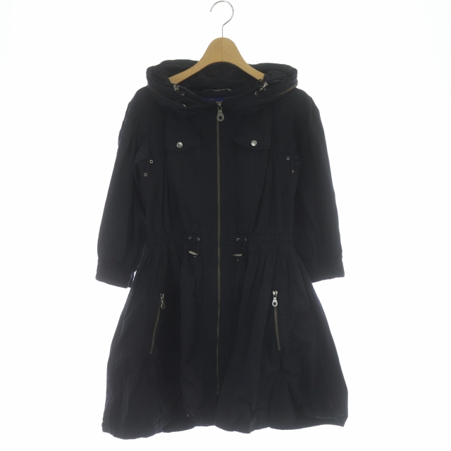 バーバリーブルーレーベル BURBERRY BLUE LABEL ナイロンコート ジップ 