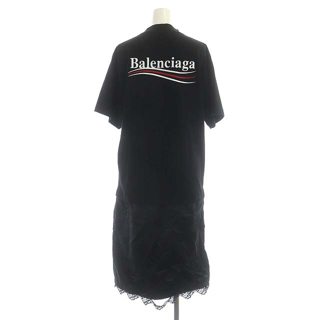 バレンシアガ(BALENCIAGA)キャンペーンロゴ Tシャツ レース ...