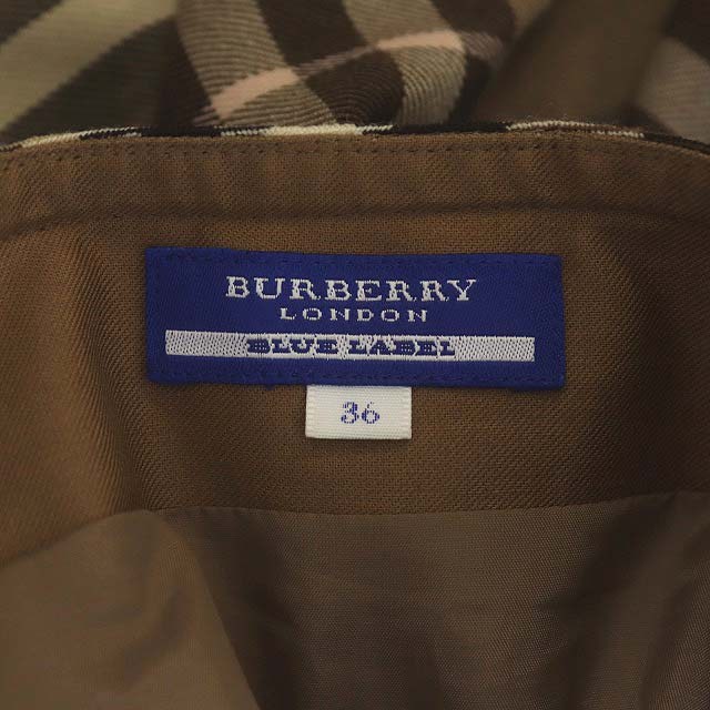 バーバリーブルーレーベル BURBERRY BLUE LABEL ノバチェック フレア