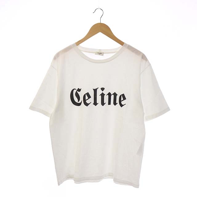 セリーヌ CELINE by Hedi Slimane 22SS Gothic T-SHIRT ロゴ プリント 