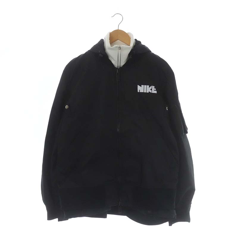 ♪送料無料☆sacai × NIKE☆ブルゾン☆21AW☆CZ4678☆黒☆S♪ （ナイキ 