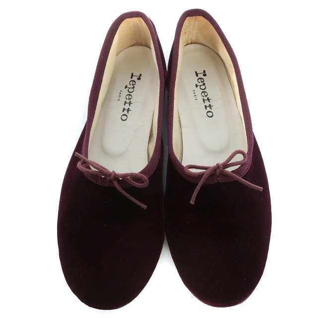 レペット Repetto BEAUTY&YOUTH 別注 MANON ベルベットバレエシューズ 
