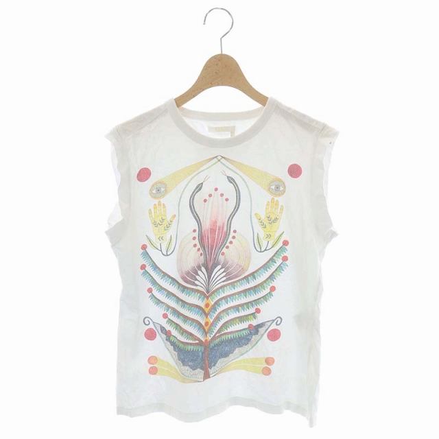 クロエ CHLOE PICTORIA PRINT Tシャツ カットソー ノースリーブ 