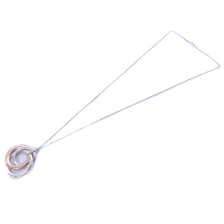 Tiffany & Co. インターロッキング ネックレス 1837　3連 TIFFANY&Co.】ティファニー 1837 インターロッキング サークル 3連