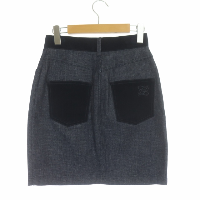 フェンディ FENDI 21AW デニムスカート タイトスカート ミニ 38