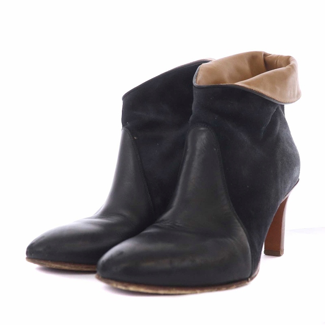クロエ CHLOE ブーティ ショートブーツ スエード ハイヒール 36 23cm 